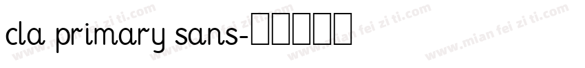 cla primary sans字体转换